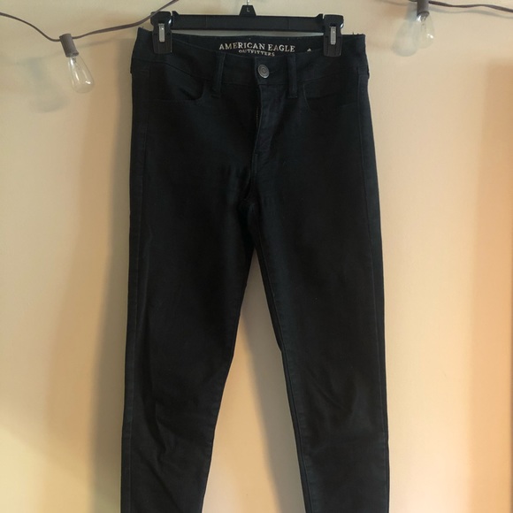 American Eagle Outfitters Denim - SOLD-American Eagle Black Jeggings